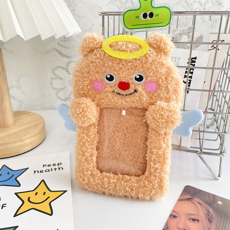 Japanese And Korean Cute Butter Bear Student Card Set Star-Chasing Aidou Net Red Transparent Certificate Display Campus Card Protective Set - Image 1